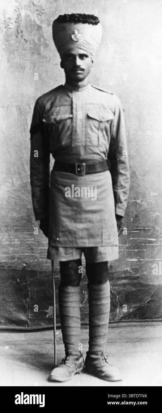 Naik Henray Singh Rajput Parthar , 7th DCO Rajputs . 1914 - 1918 Stock Photo