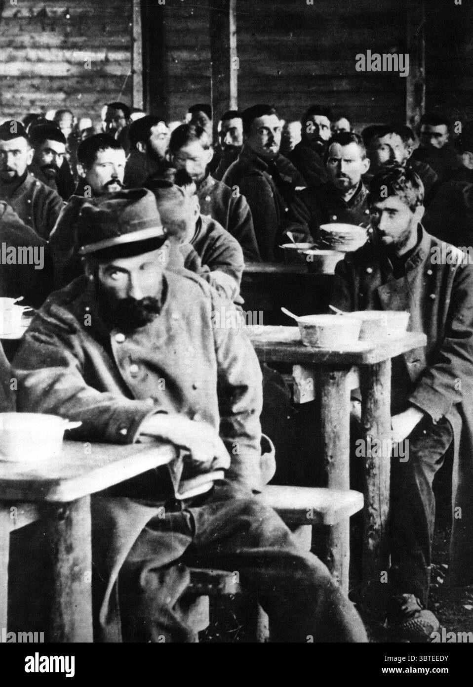 First World War French Prisoners of War in Germany Stock Photo - Alamy