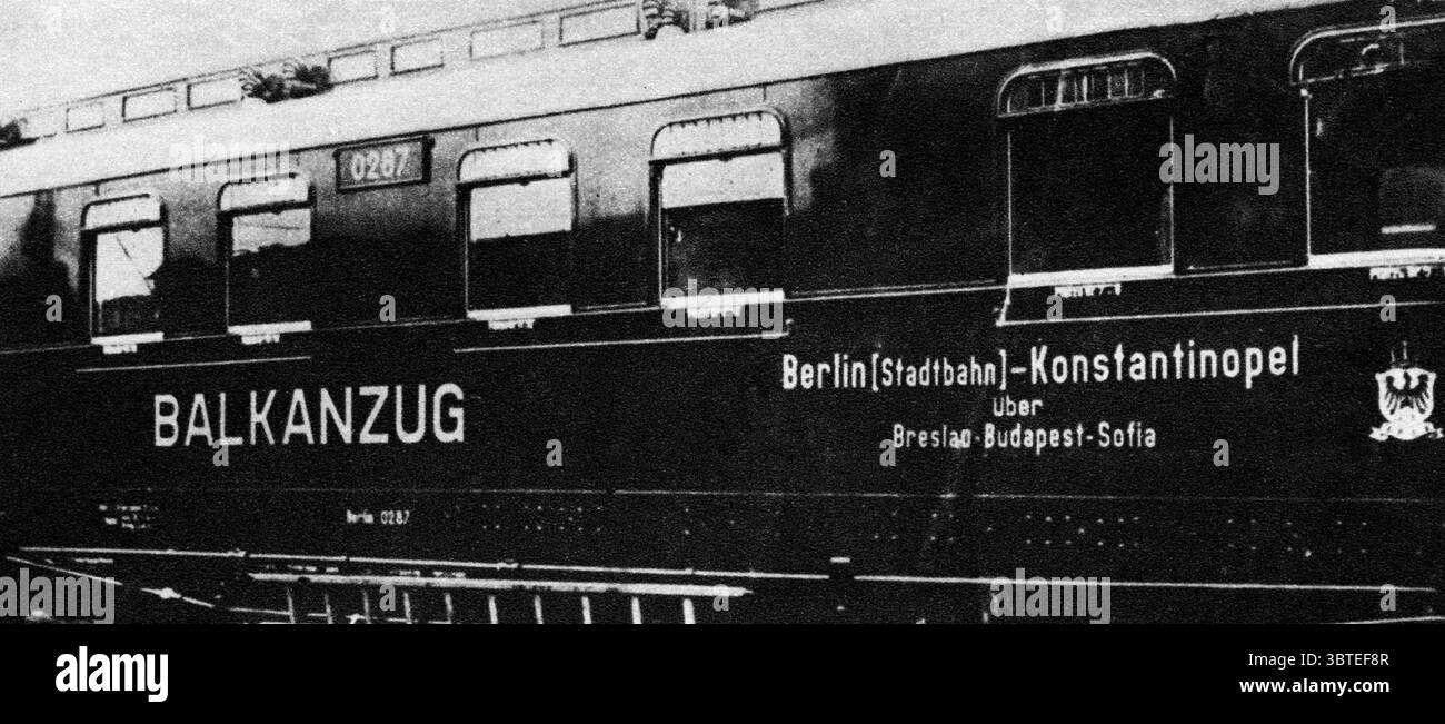 Imperial Germany turns eastward , the Balkanzug train which ran from ...