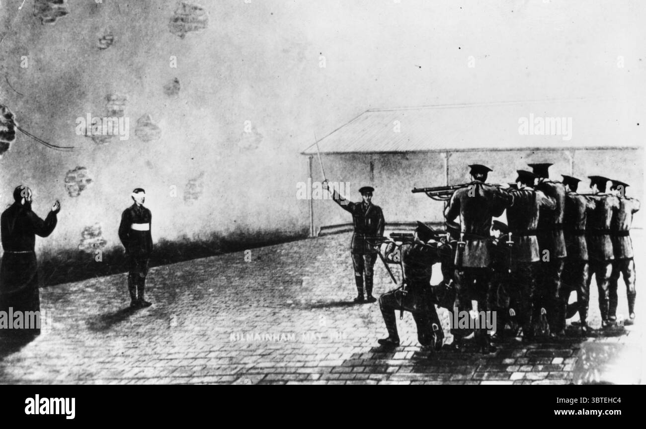 Irish rebel executed by firing squad in Kilmainham Jail May - 1916  ©TopFoto Stock Photo