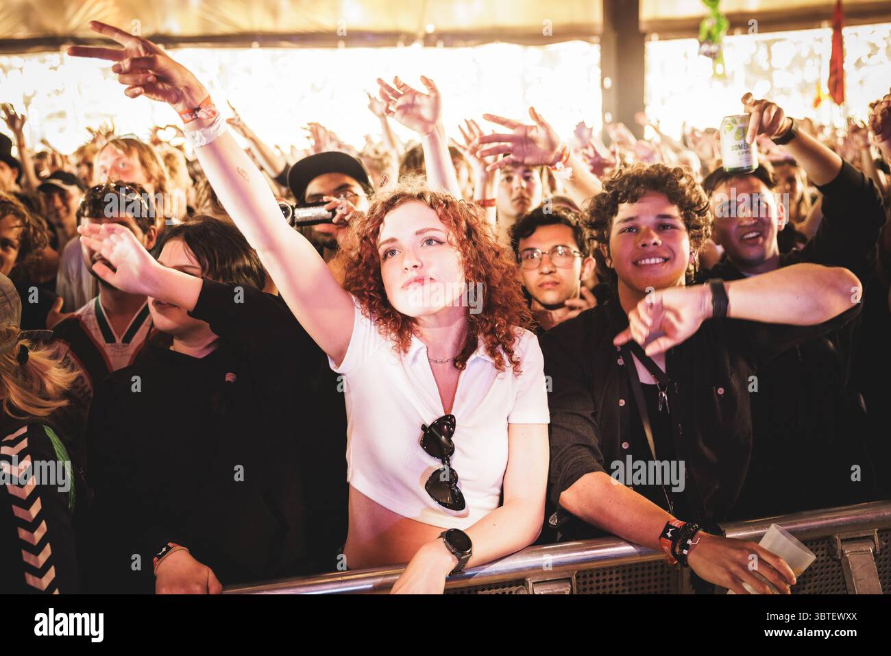 Wuisp Singer Roskilde, Denmark. 03rd, July 2025. Concert goers attend a live concert ...