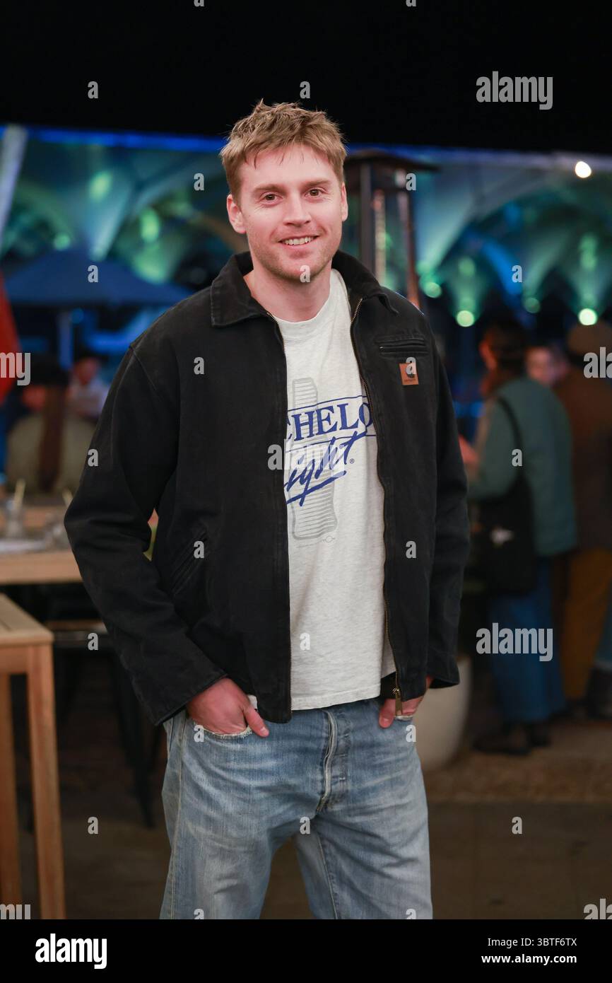 Pascal Membis Lachlan Fairbairn attends the Sydney premiere of Fantastic Four, First ...