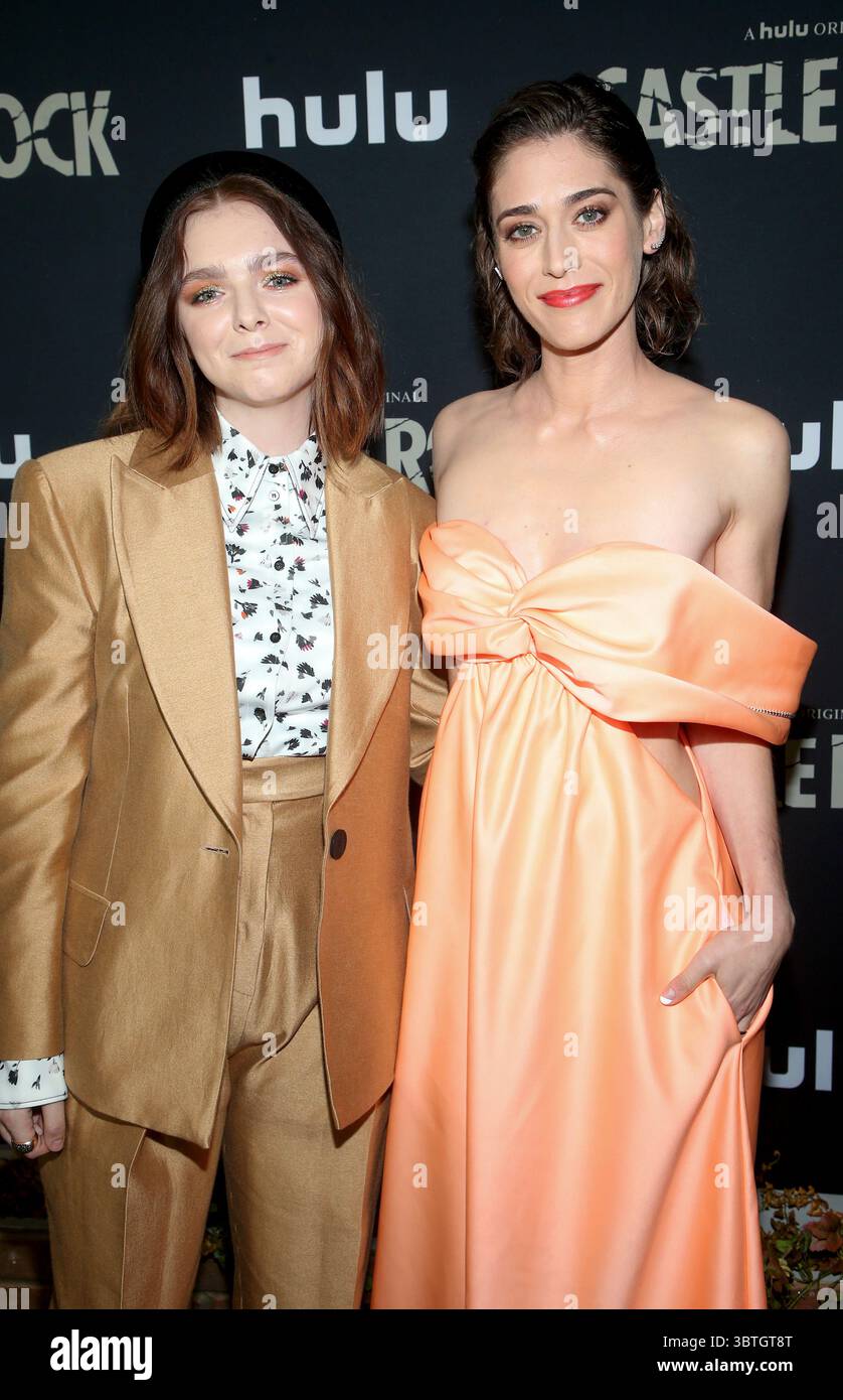 October 15, 2019, La, United States of America: (L-R) Elsie Fisher and Lizzy Caplan arriving at the premiere of Hulu's ''Castle Rock'' Season 2 at the AMC Sunset 5 on October 14, 2019 in Los Angeles, California  (Credit Image: © Famous/Ace Pictures via ZUMA Press) Stock Photo