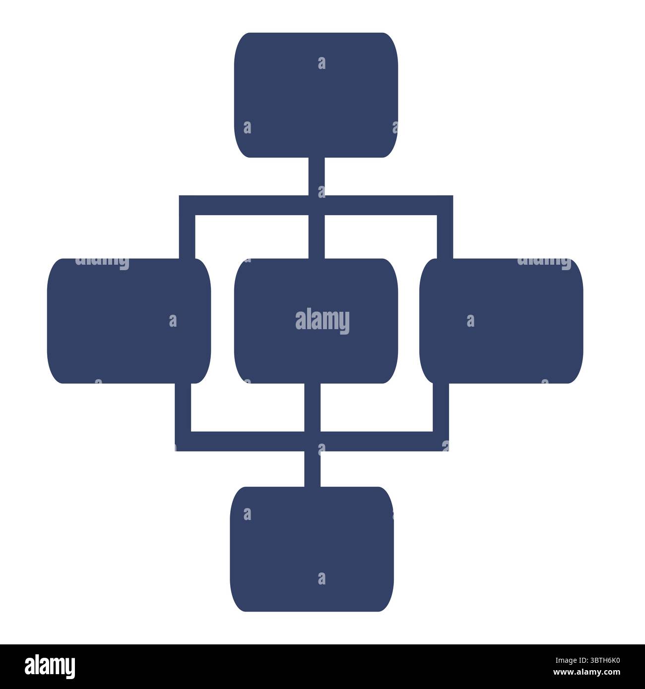 Abstract vector illustration of a network connection, featuring a ...