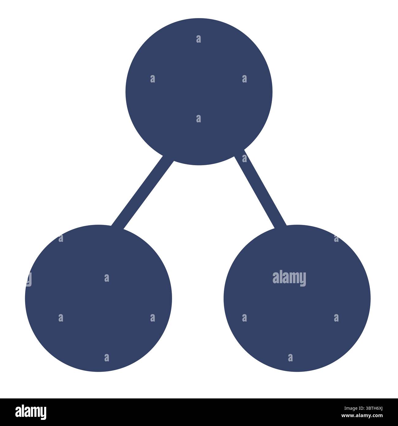 Abstract vector illustration of a simple hierarchical structure ...