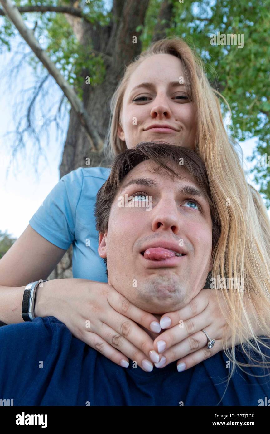 Mans hand making gesture outdoors hi-res stock photography and images ...