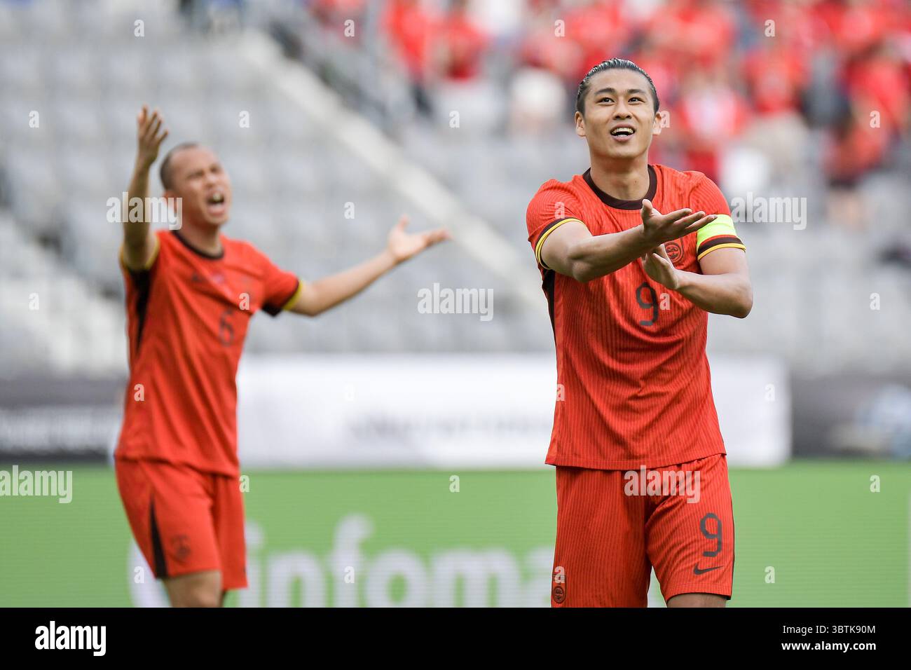 Yongin, Korea Republic. 15 July, 2025. Yuning Zhang #9 of China during ...