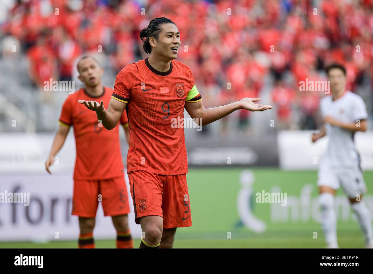 Yongin, Korea Republic. 15 July, 2025. Yuning Zhang #9 of China during ...