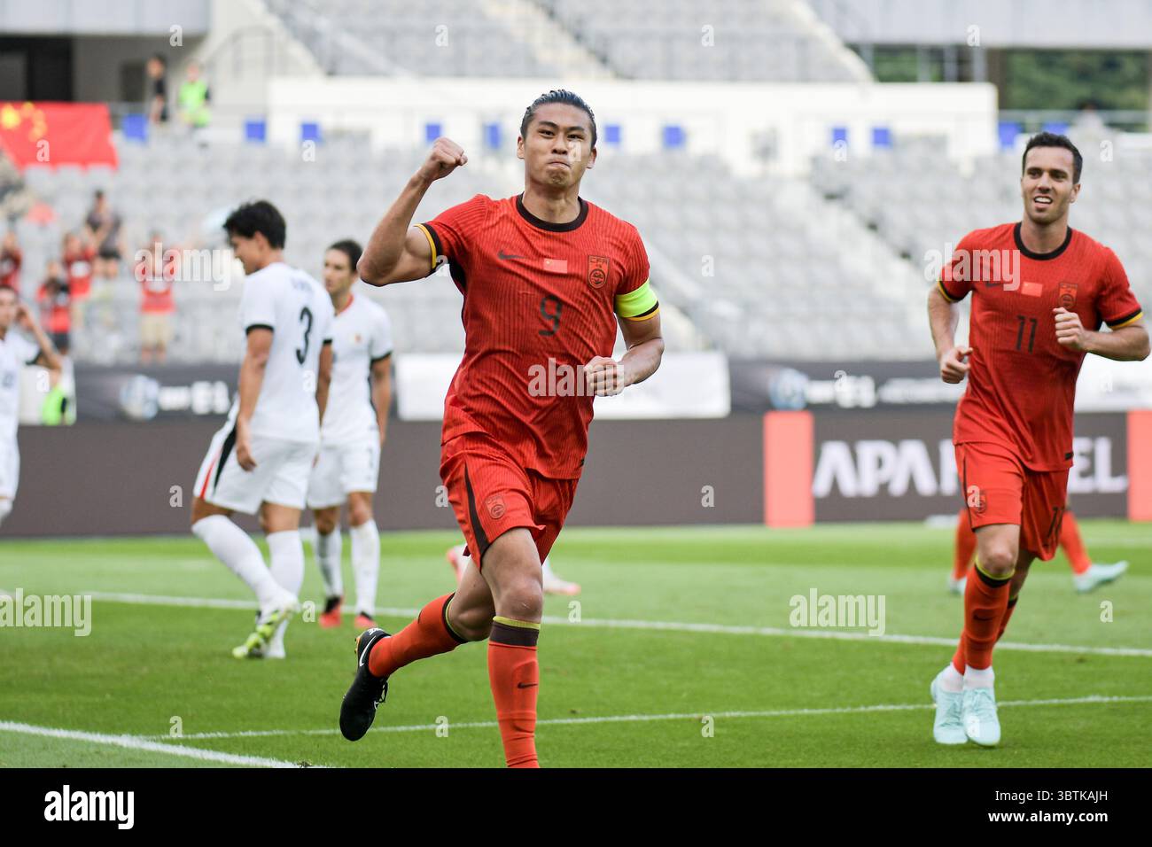 Yongin, Korea Republic. 15 July, 2025. Yuning Zhang #9 of China during ...
