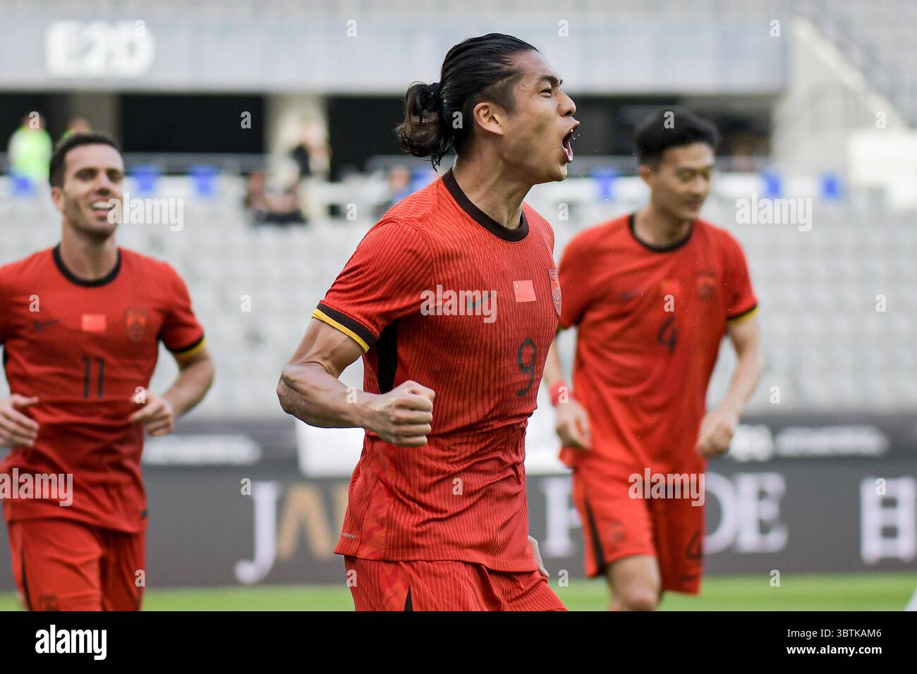 Yongin, Korea Republic. 15 July, 2025. Yuning Zhang #9 of China during ...