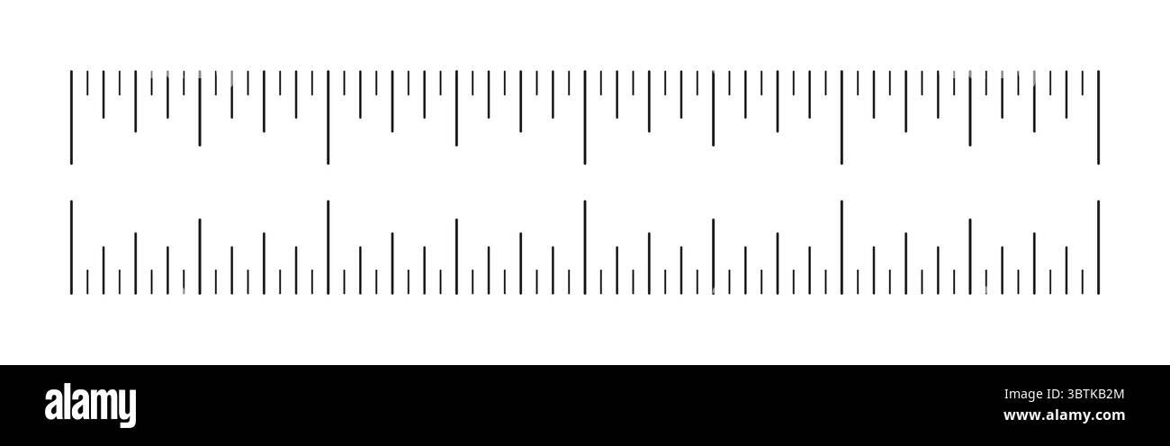 Measuring chart with four inches. Ruler scale with 4 inches. Sewing ...