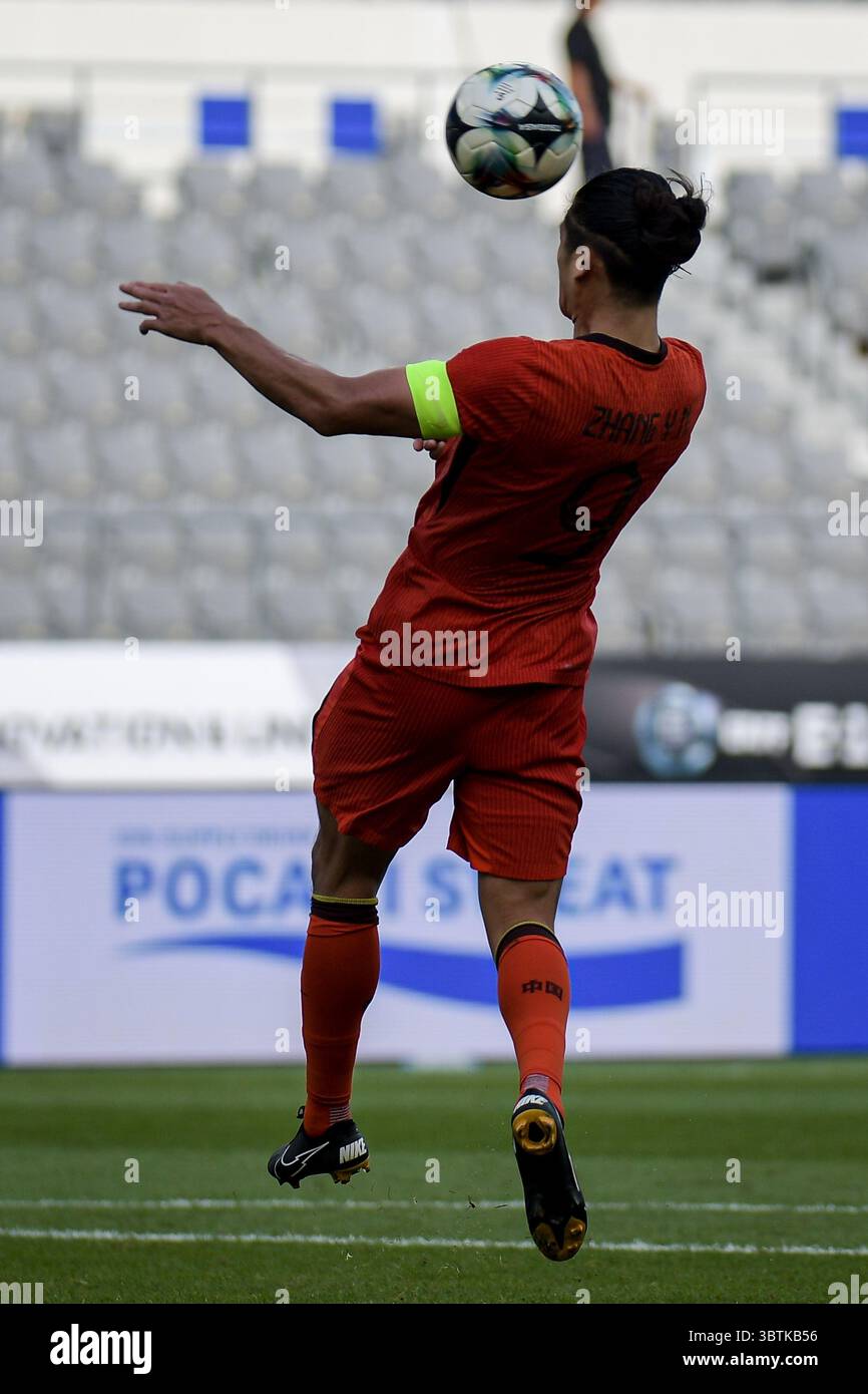 Yongin, Korea Republic. 15 July, 2025. Yuning Zhang #9 of China during ...