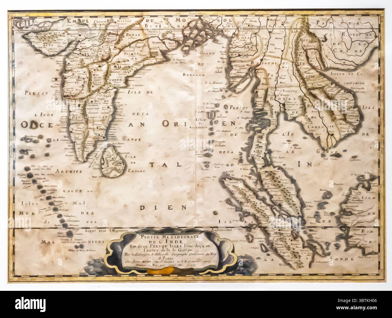 Partie Meridionale De L'Inde En deux Presqu'Isles l'une deca et l'autre ...