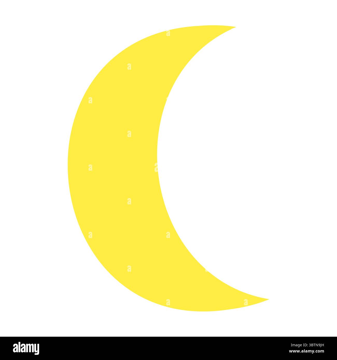 Waning moon crescent Cut Out Stock Images & Pictures - Alamy