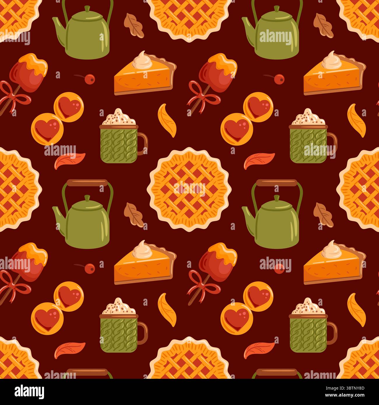 pattern-showcases-leaves-stock-vector-images-alamy