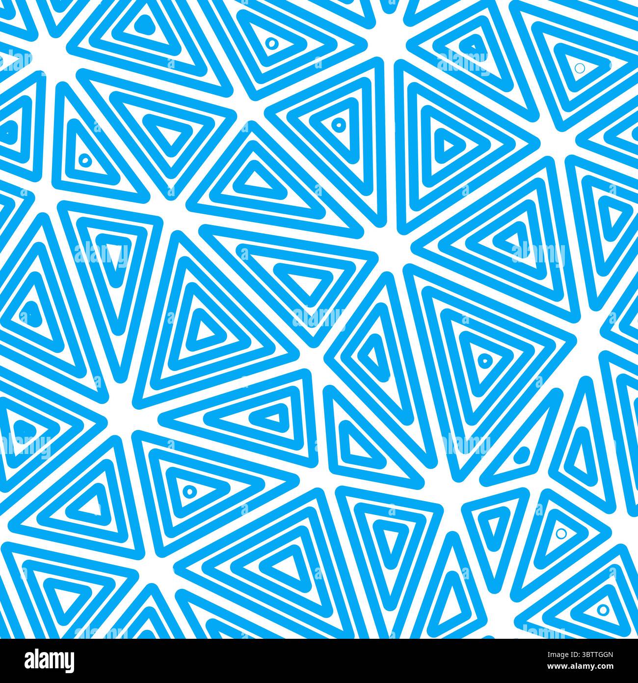 Minimal geometric background. Big triangles size. Multiple repeated inner triangles. Solid Color style. Repeatable pattern. Modern vector tiles. Stock Vector