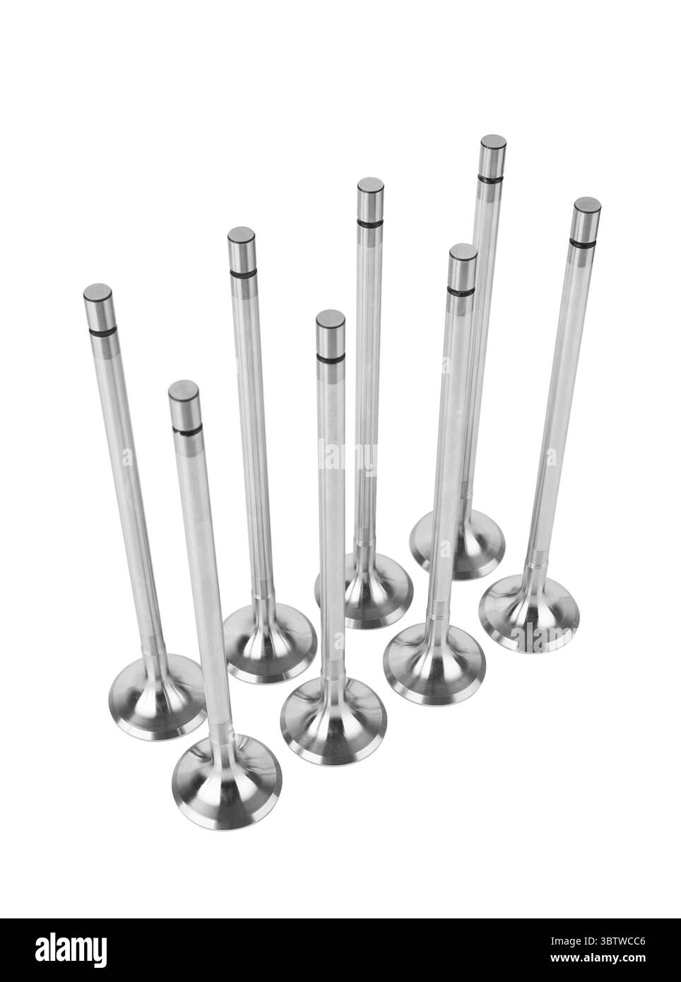 Engine Valves isolated on white background Stock Photo - Alamy