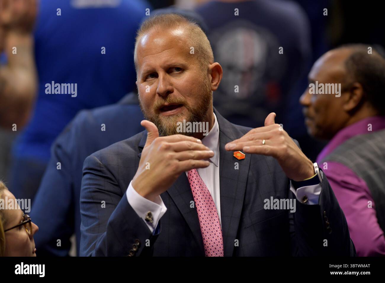 November 26, 2019, Sunrise, Florida, United States Of America: SUNRISE, FLORIDA - NOVEMBER 26: Brad Parscale attends a homecoming campaign rally for U.S. President Donald Trump at the BB&T Center on November 26, 2019 in Sunrise, Florida. Brad Parscale is an American digital consultant and political aide who served as the digital media director for Donald Trump's 2016 presidential campaign. He now serves as the campaign manager for Trump's 2020 reelection campaign...People:  Brad Parscale (Credit Image: © SMG via ZUMA Wire) Stock Photo