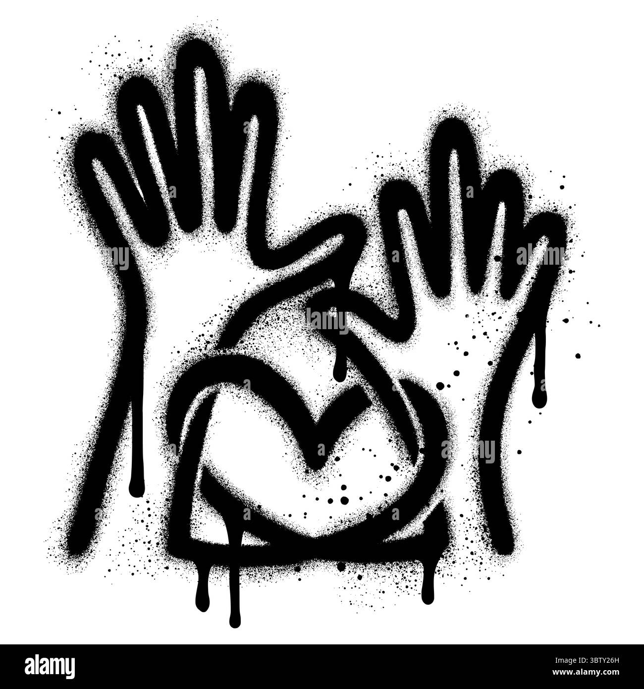 Hand drawn ink emoji Black and White Stock Photos & Images - Alamy