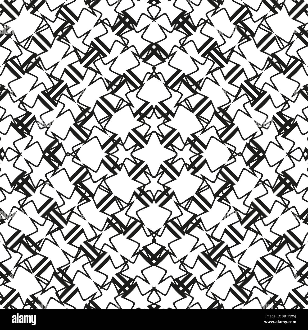 Abstract linear pattern. Intersecting line grid. Geometric modern Vector. Seamless texture element. Stock Vector