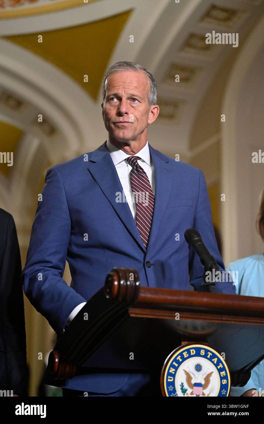 United States Senate Majority Leader John Thune (Republican of South ...