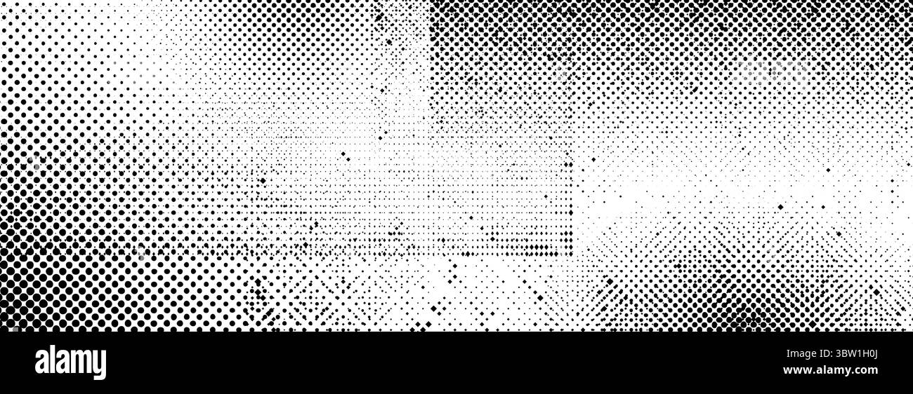 Ragged Texture Example Rough grunge halftone texture. Distressed dirty aged background. Black ...