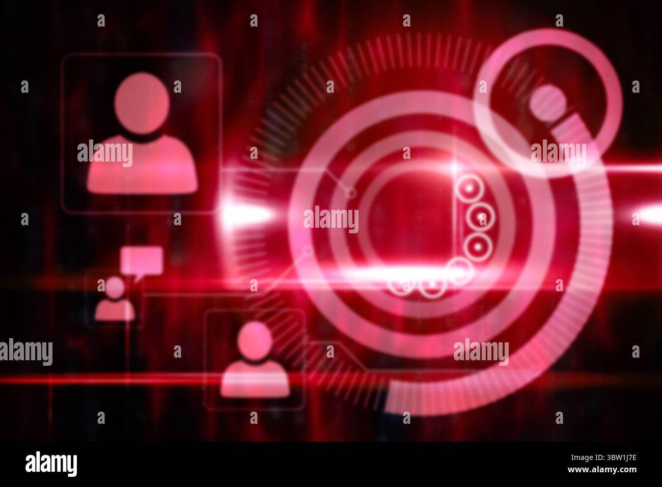 Pink technology dial interface design Stock Photo - Alamy