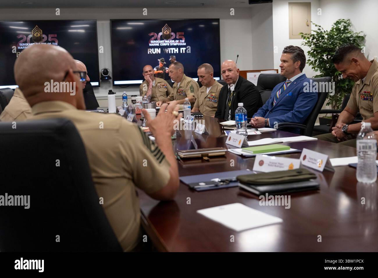 Secretary of Defense Pete Hegseth provides remarks at the Sergeant ...