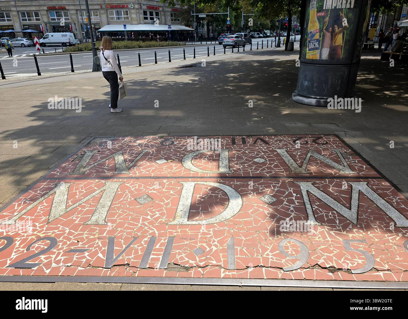 A Memorial in Warsaw, Poland. - Smartphone Captured Stock Image