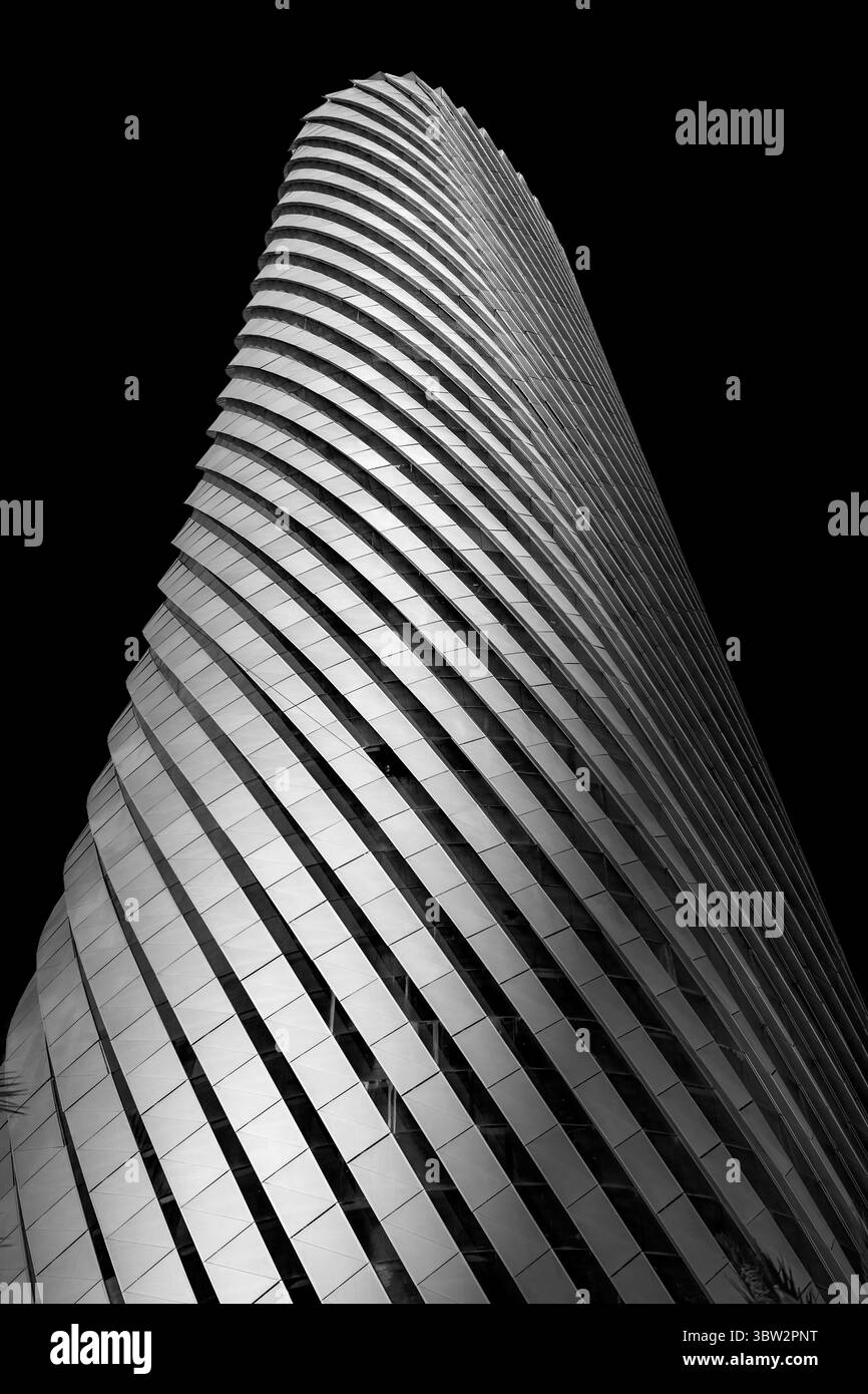 Lusail Plaza 4 tower. Al Saad Tower Lusail boulevard newly develop city of Qatar Stock Photo