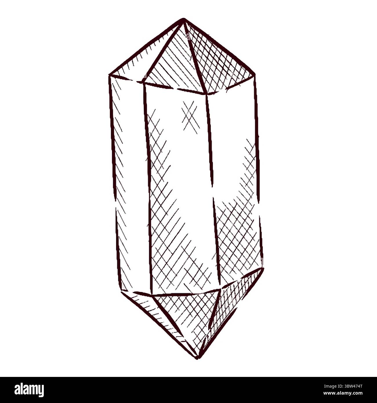 Gemstones and flowers vector illustrations set Stock Vector