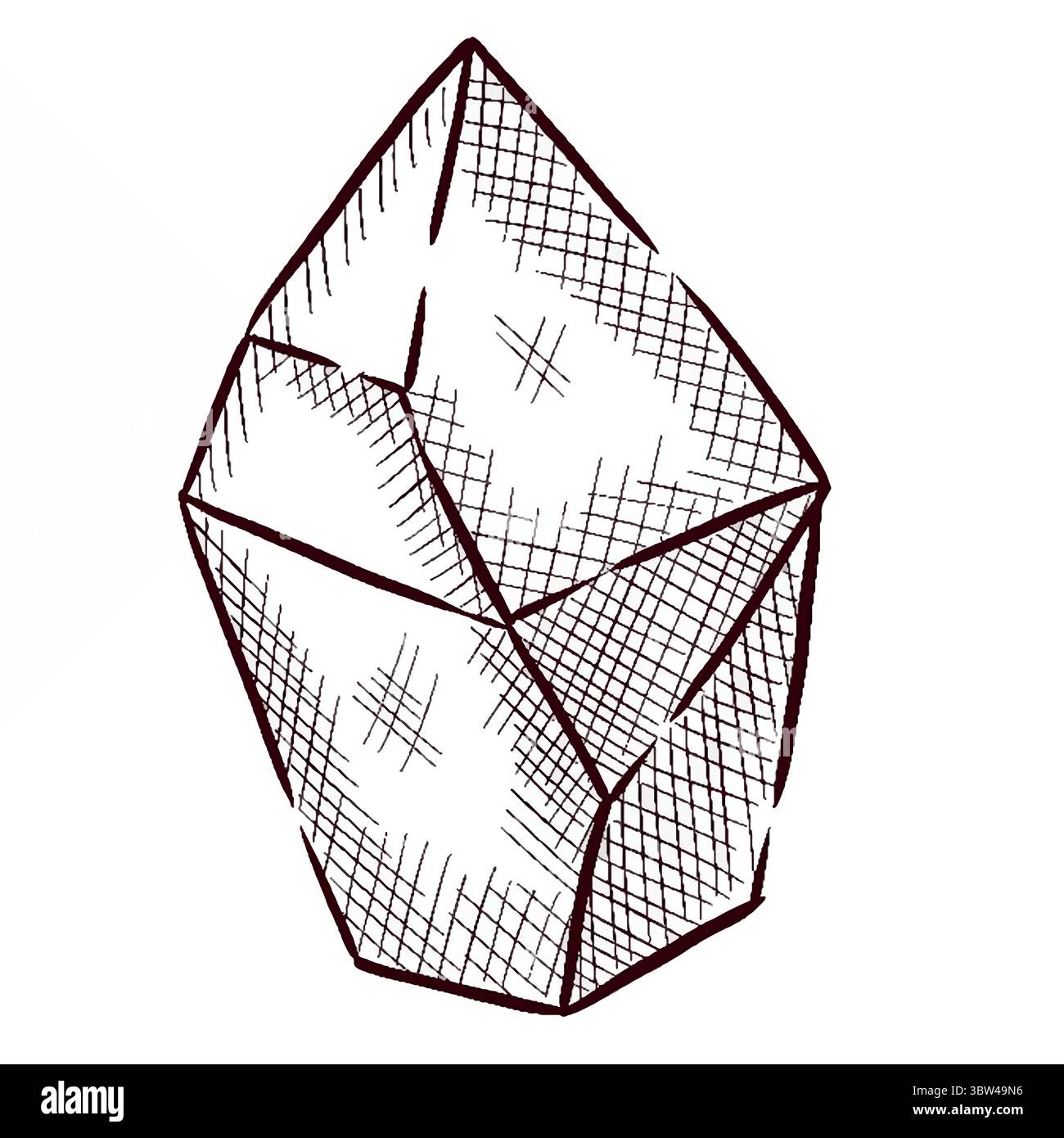 Gemstones and flowers vector illustrations set Stock Vector