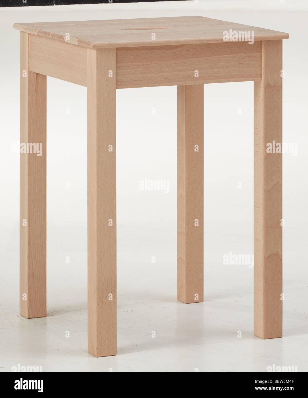 Rectangular oak chair isolated nature background with clipping path Stock Photo