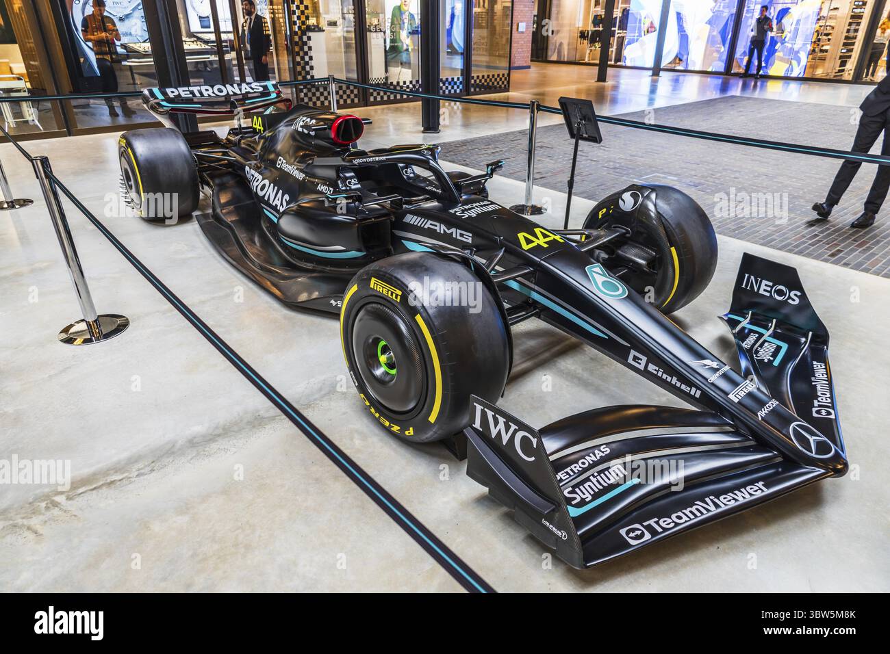 Mercedes AMG PETRONAS Formula 1 car showcasing futuristic aerodynamics ...