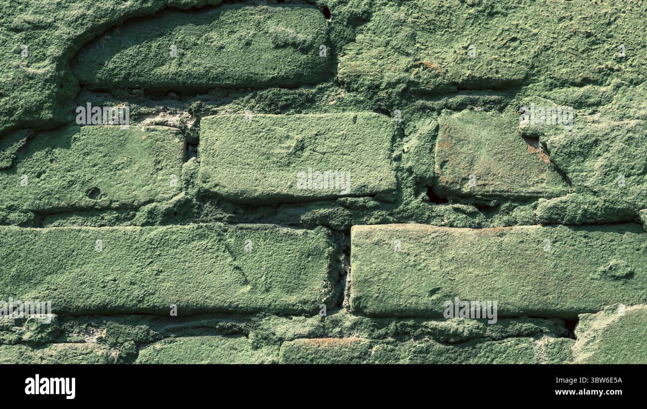 Pattern old brick wall close up background backdrop Stock Photo