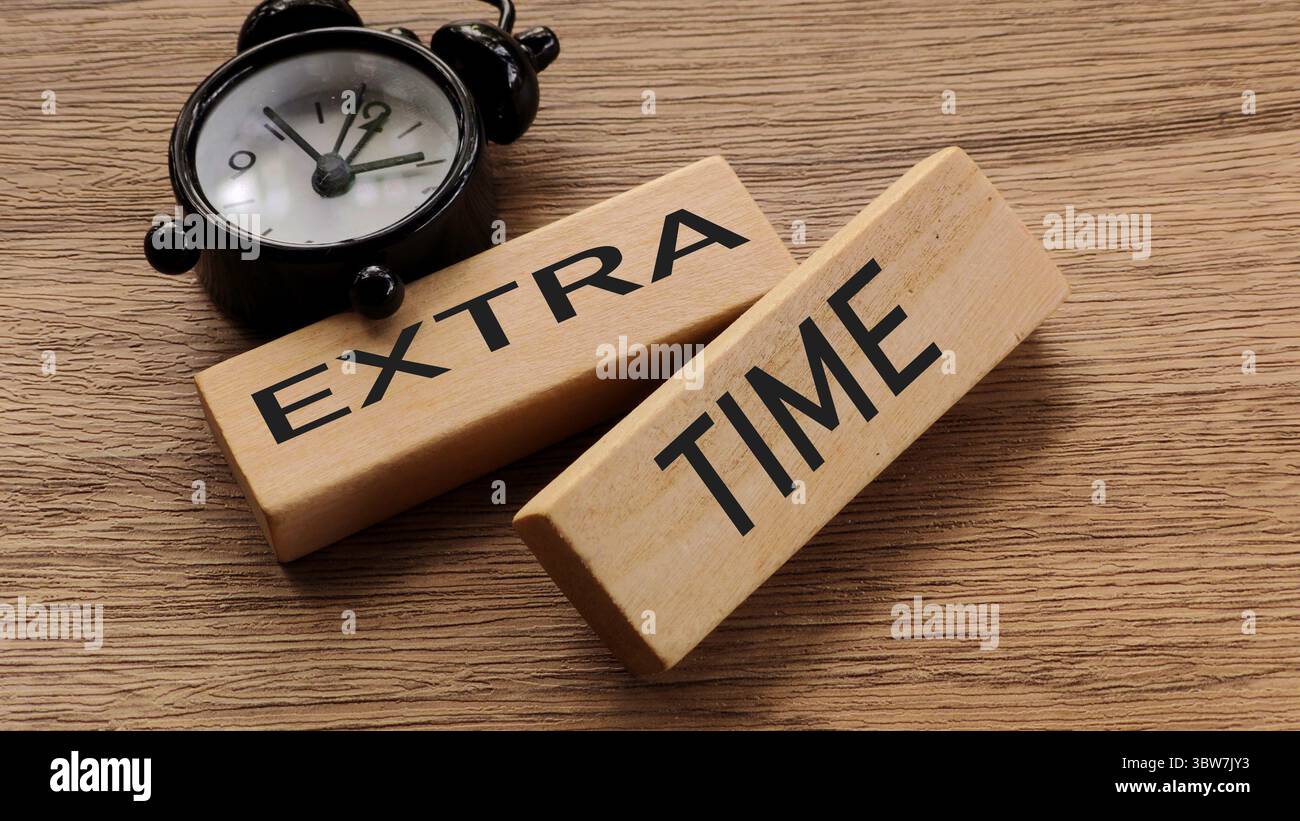 Wooden blocks alarm clock hi-res stock photography and images - Alamy