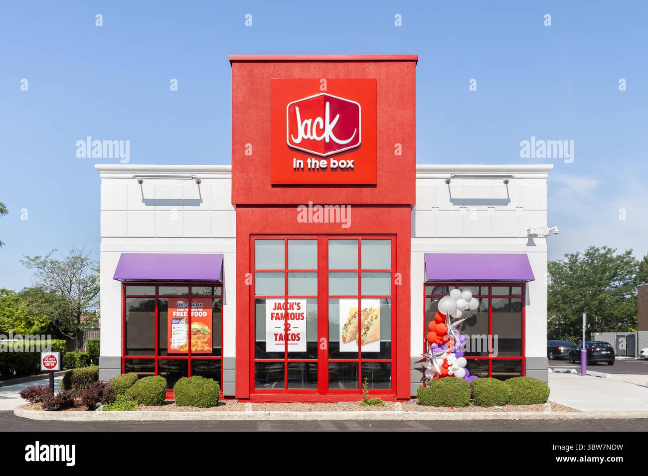 ジャック　USAストリート看板 Jack in the box sign hi-res stock photography and images - Alamy