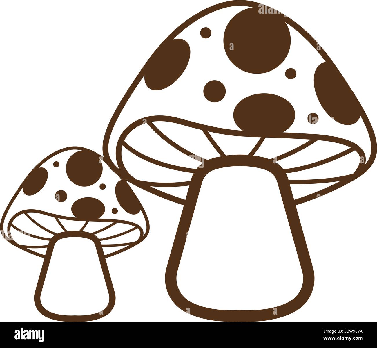 Mushroom logo icon design illustration Stock Vector