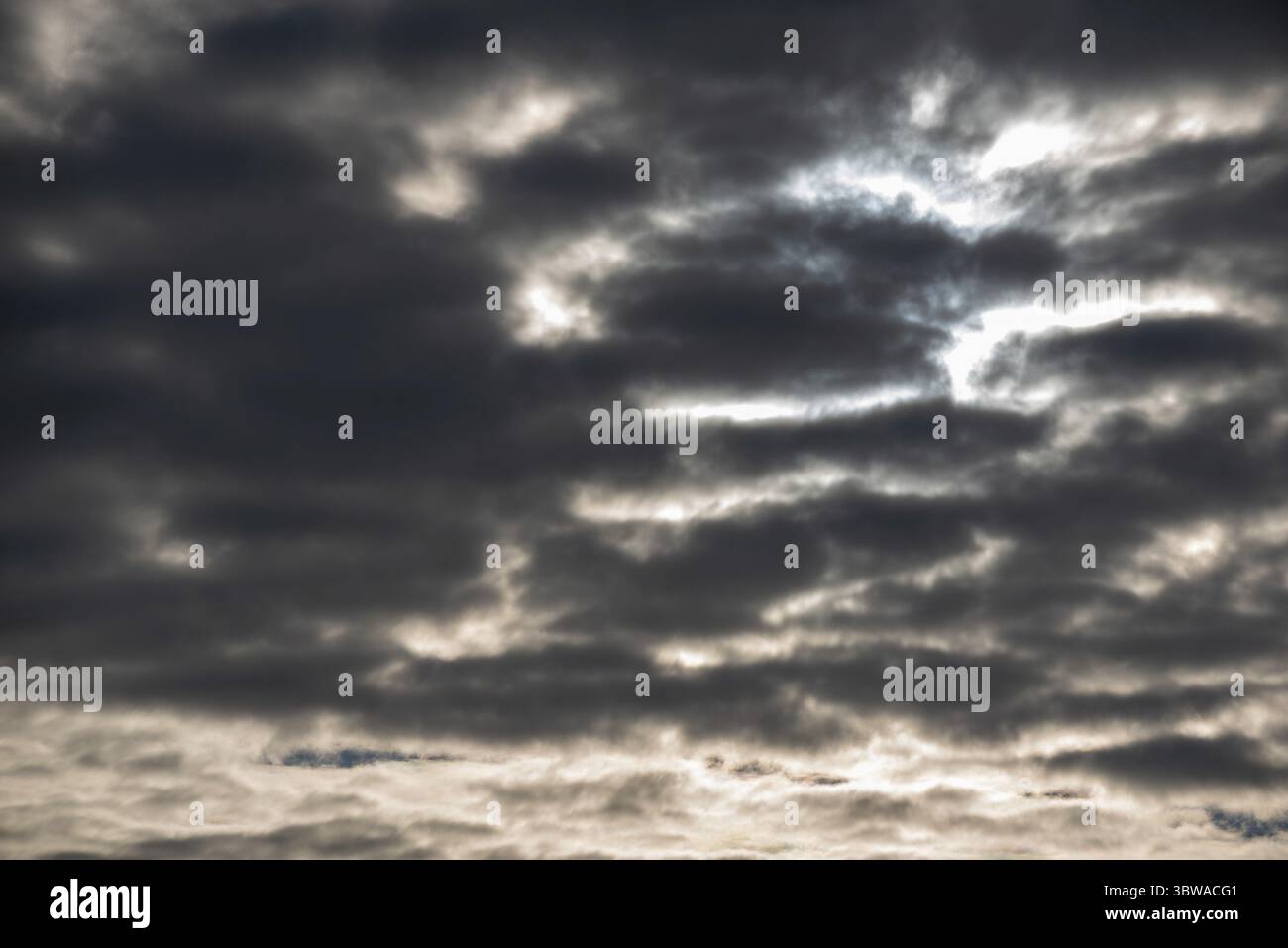 Background pattern of stormy sky with clouds landscape Stock Photo