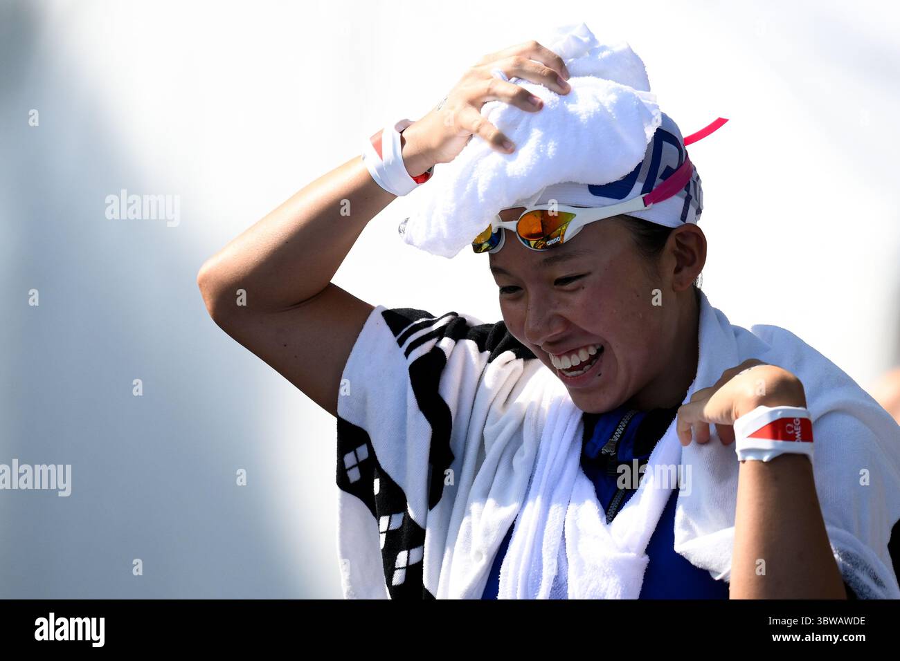 Ichika Kajimoto of Japan prepares to compete in the Open Water swimming ...