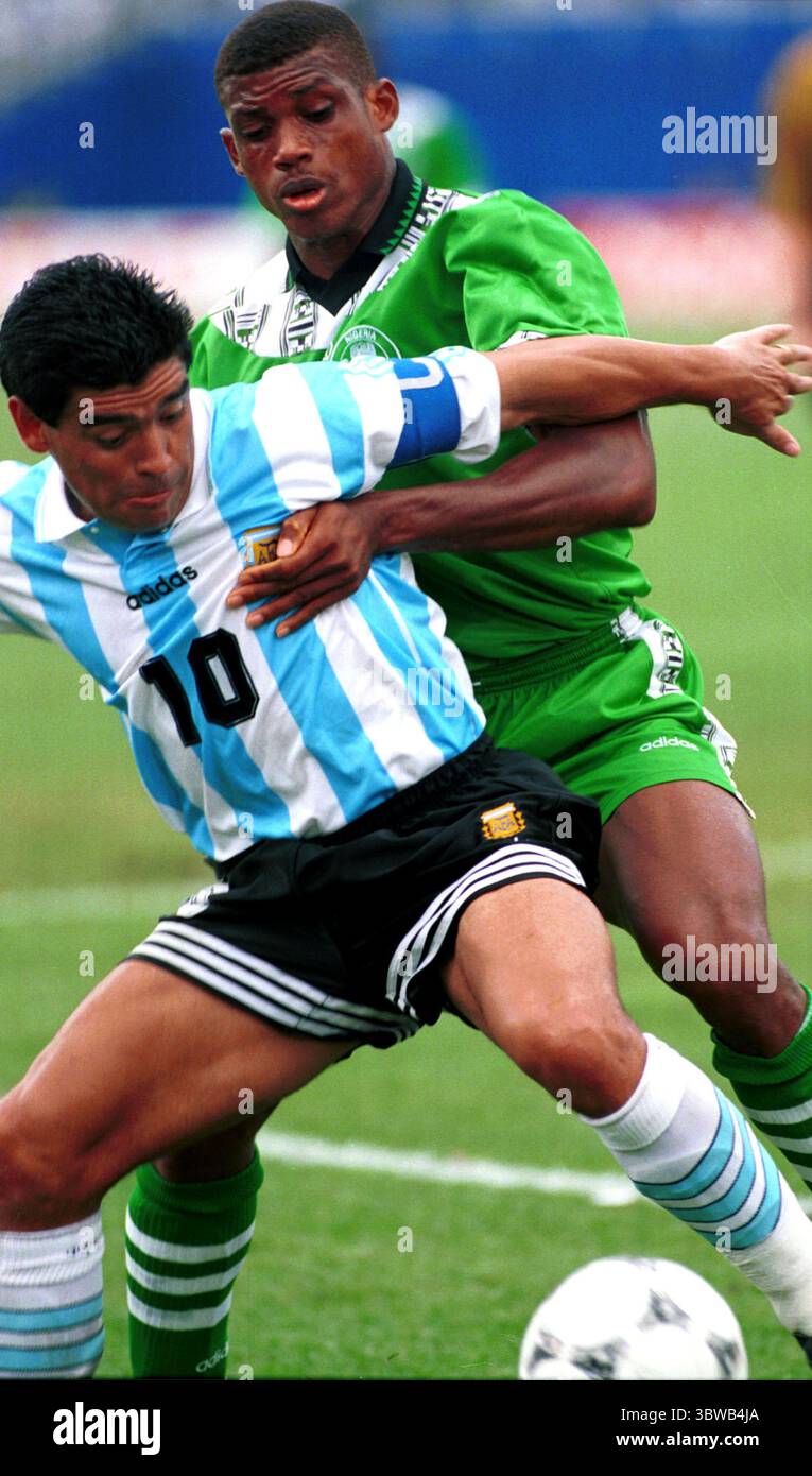 Diego maradona world cup greece 1994 hi-res stock photography and