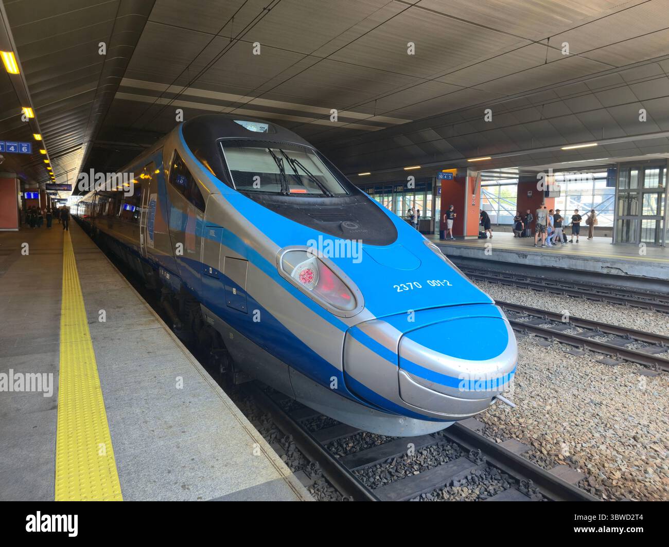 The highspeed train connecting Krakow and Warsaw. - Smartphone Captured Stock Image
