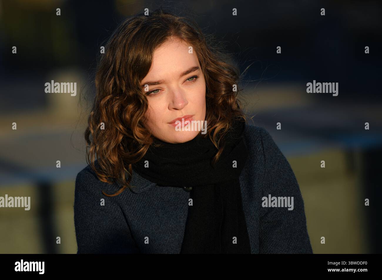 Norwegian actress Agnes Born, during winter in Budapest (Hungary Stock ...