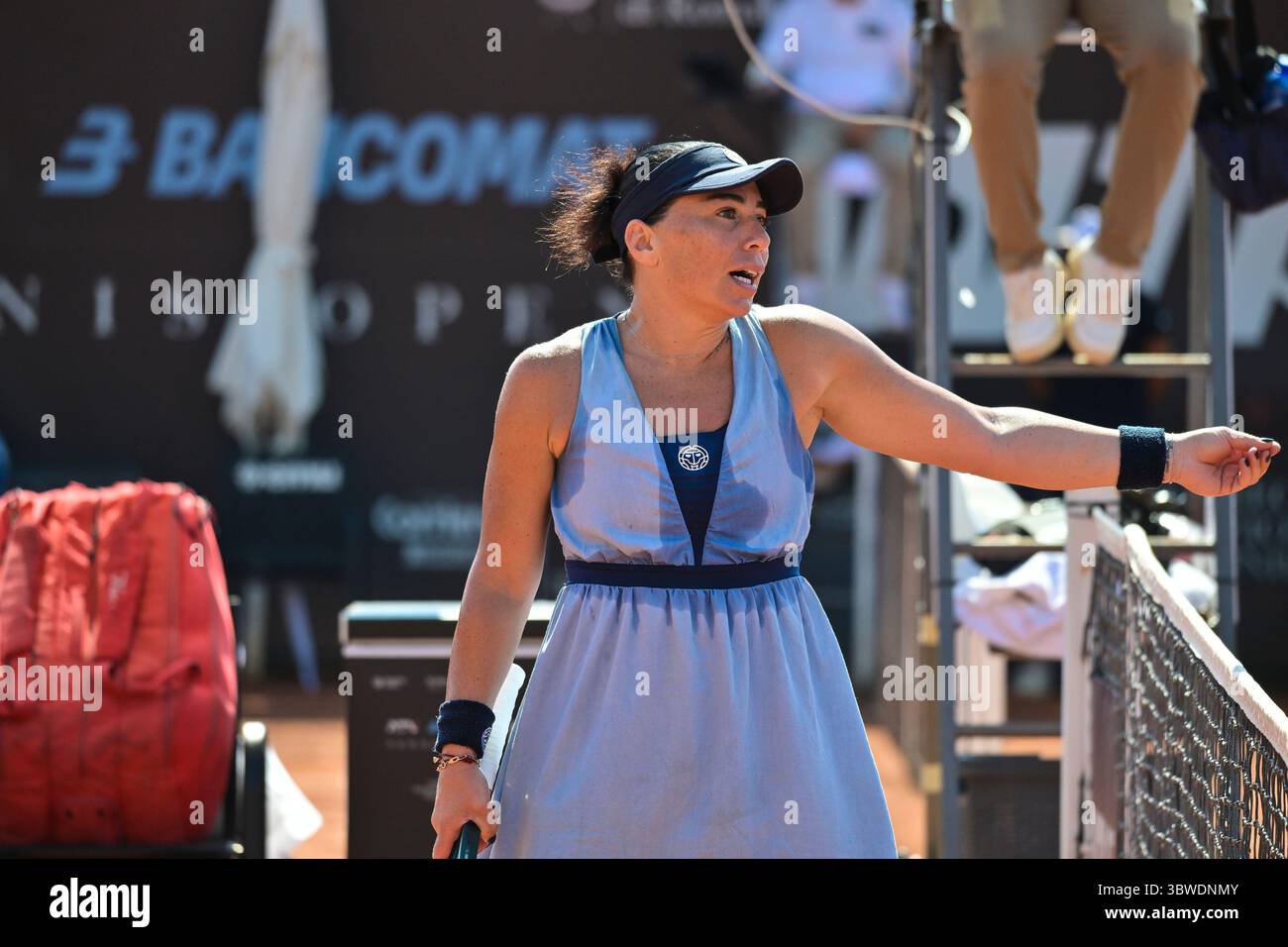 Ekaterine Gorgodze (GEO) during the match against  Tyra Caterina Grant (ITA) - Round of 16 women's singles tournament of WTA 125 ATV Bancomat Tennis Open at Circolo Antico Tiro a Volo on July 16, 2025 in Rome, Italy Stock Photo