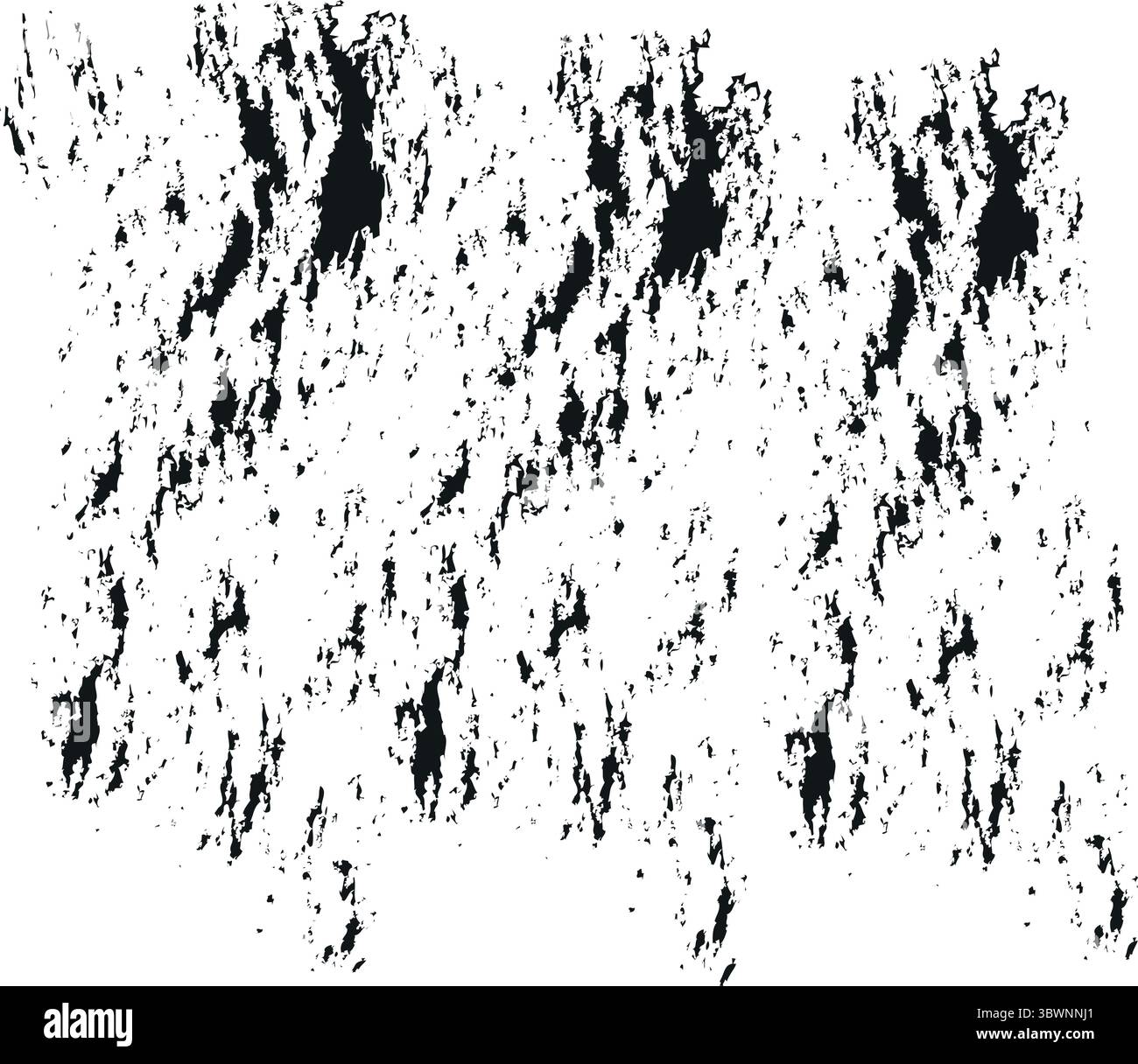 Dynamic abstract black ink pattern on a white background for modern ...