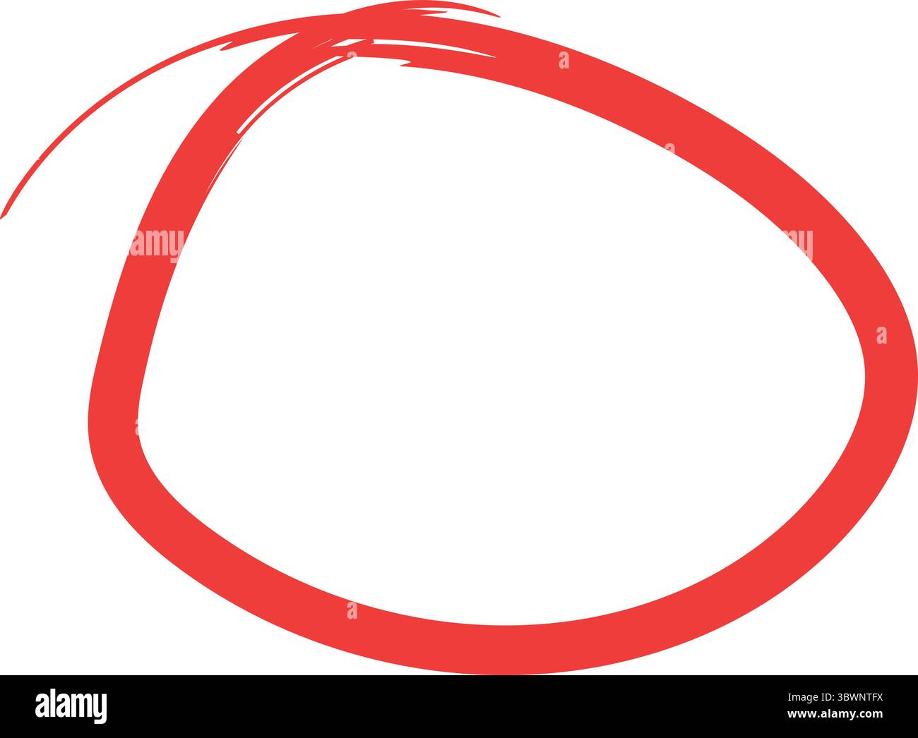 Hand-drawn black scribble circle, perfect for highlighting, emphasizing, or adding visual flair. Stock Vector