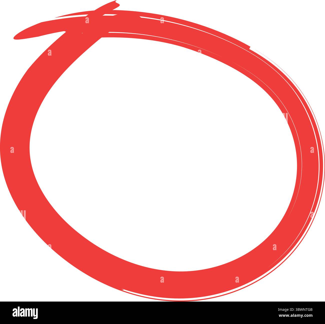 Hand-drawn black scribble circle, perfect for highlighting, emphasizing, or adding visual flair. Stock Vector