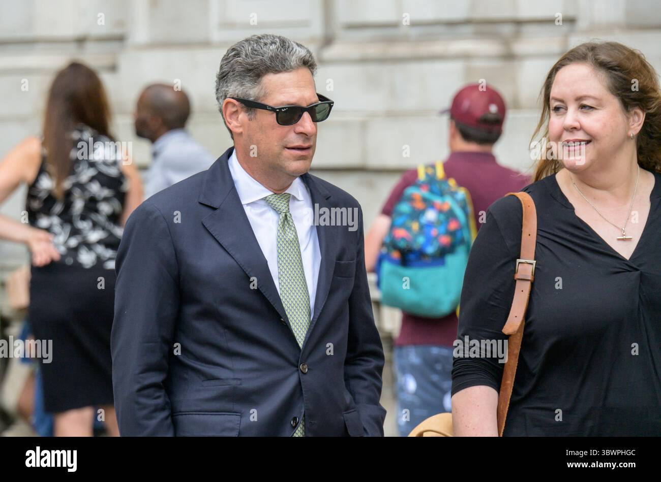 Joel Kaplan -  president of global affairs of Meta Platforms (Facebook) and former White House Deputy Chief of Staff - in Whitehall after a meeting in Stock Photo