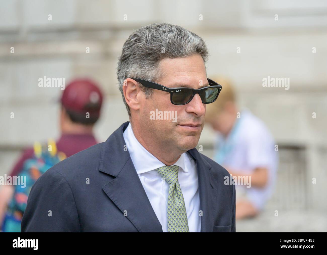 Joel Kaplan -  president of global affairs of Meta Platforms (Facebook) and former White House Deputy Chief of Staff - in Whitehall after a meeting in Stock Photo