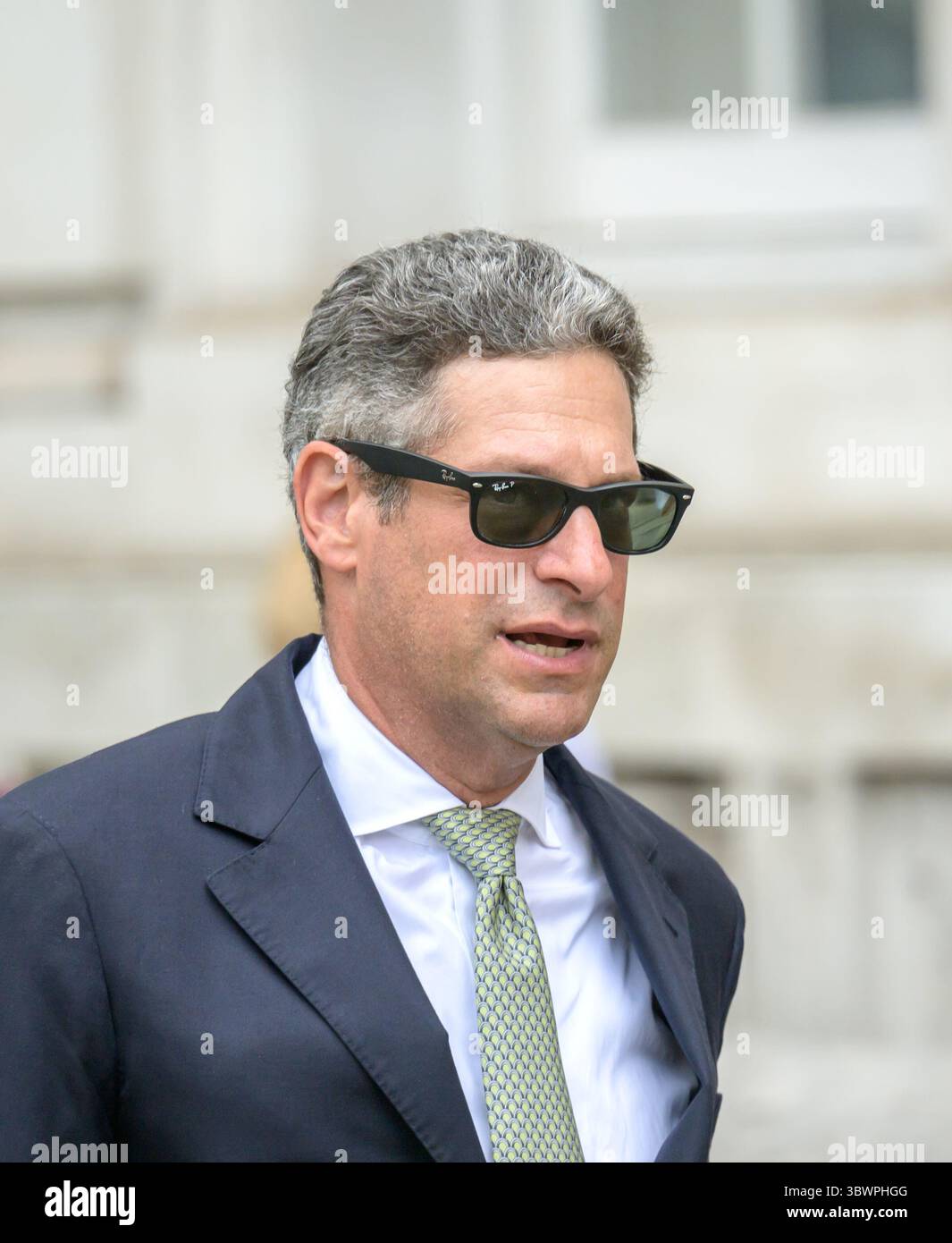 Joel Kaplan -  president of global affairs of Meta Platforms (Facebook) and former White House Deputy Chief of Staff - in Whitehall after a meeting in Stock Photo